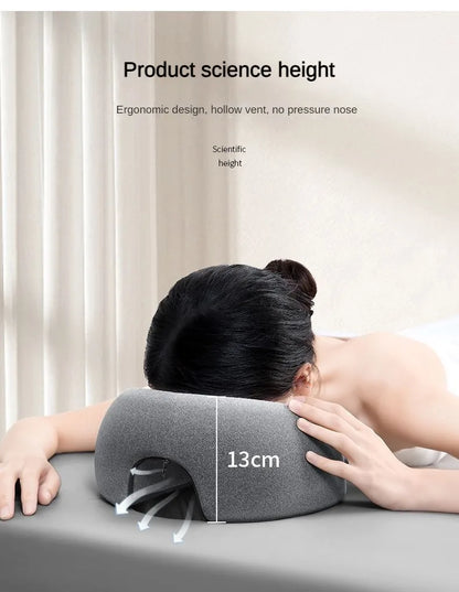 Face Down Massage Pillow – Prone Position Neck & Face Support Pillow for Massage Therapy, Comfort & Relaxation